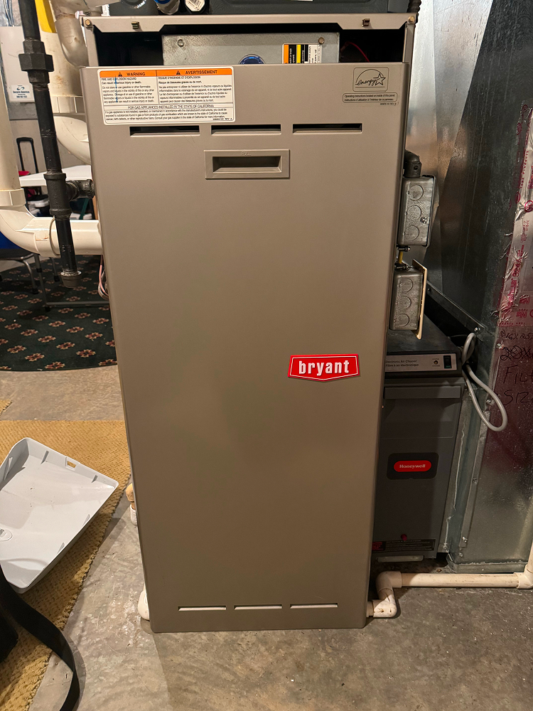 📍 Grove City — Replaced cracked Bryant heat exchanger and confirmed safe combustion.