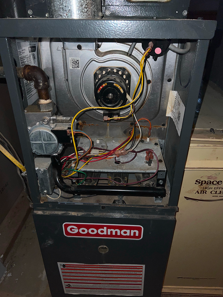 📍 Grove City — Installed new Goodman blower motor and balanced system airflow.