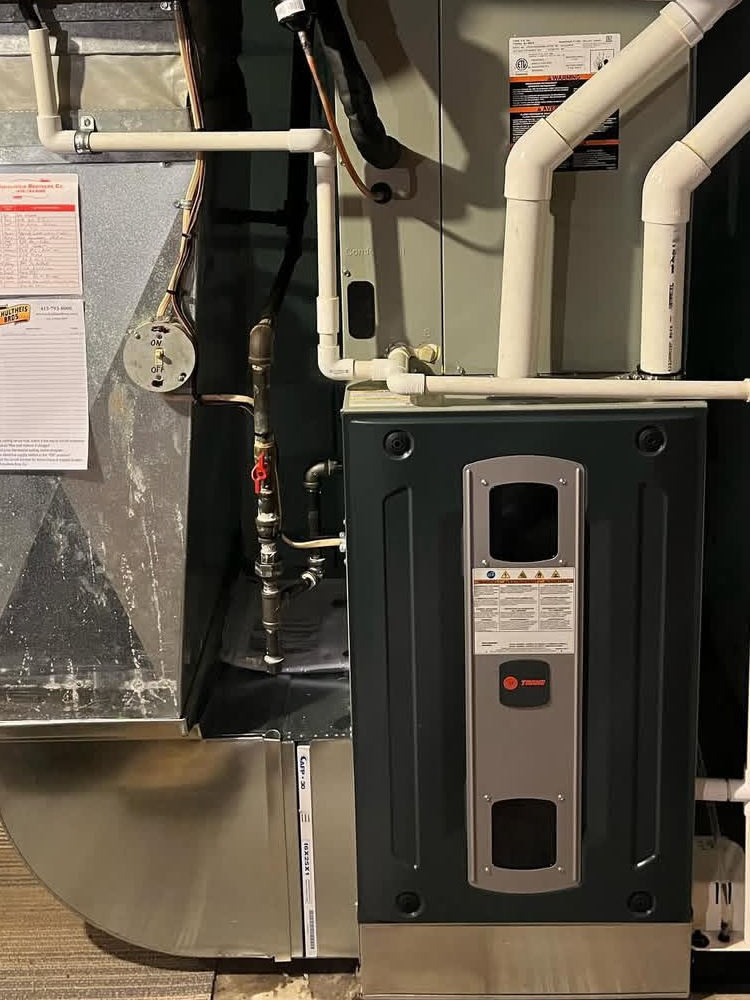 Okolona — Adjusted Trane gas pressure and verified steady, efficient heating.