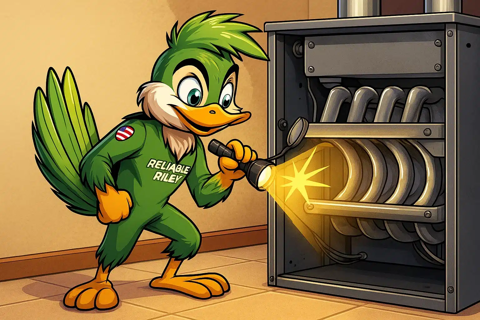 Visually Inspect Heat Exchanger